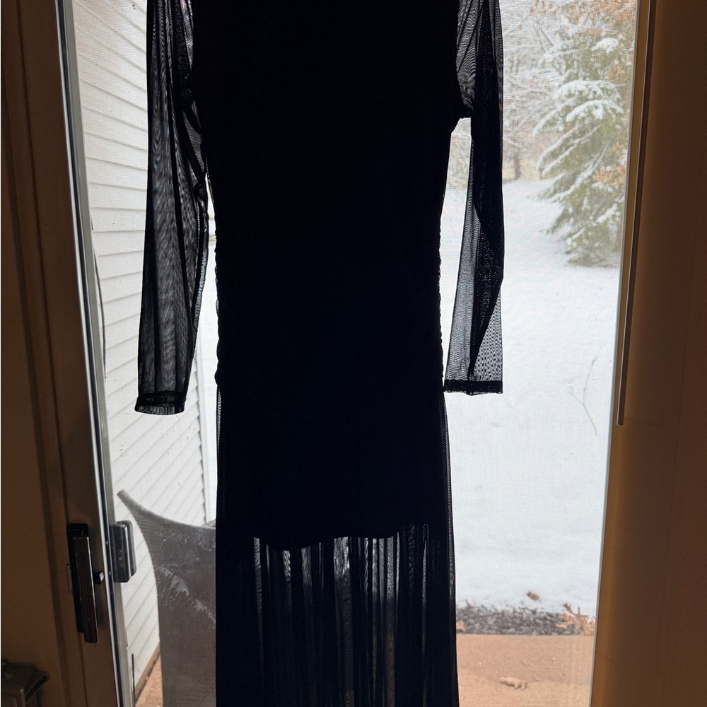 Cupshe Black Long Sleeve Dress